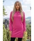 Hosszabbított női pulóver ALTISPORT ALW001419 BÍBORVÖRÖS