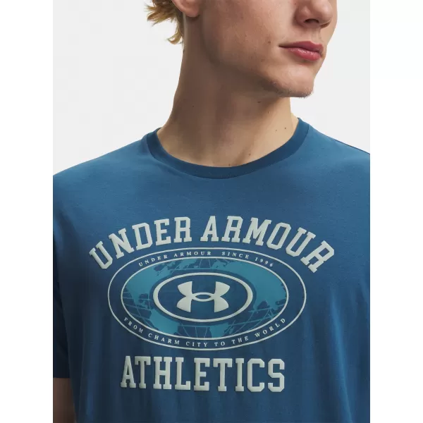  Férfi póló UNDER ARMOUR M 60/40S ARMOR GLOBE SS 6009261-498 KÉK 