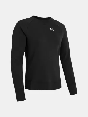 Női pulóver UNDER ARMOUR RIVAL TERRY CREW 1360959-001 FEKETE
