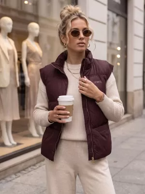 Női mellény DSTREET TY5968 BURGUNDIA