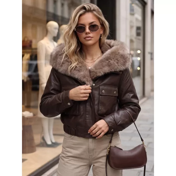  Női kabát DSTREET TY5976 BARNA 