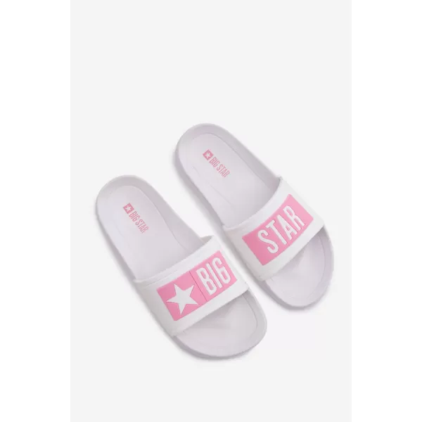  Gyermek papucs BIG STAR SHOES TT374A002 RÓZSASZÍN/FEHÉR 