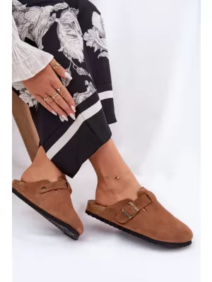 Női papucs BIG STAR SHOES RR274A387 BARNA/BÉZS