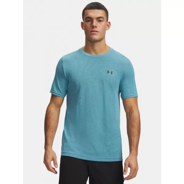  Férfi póló UNDER ARMOUR VANISH SEAMLESS NOVELTY SS 6010603-425 KÉK 