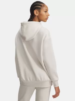 Női pulóver UNDER ARMOUR ICON FLEECE OS HOODIE 1379495-111 FEHÉR