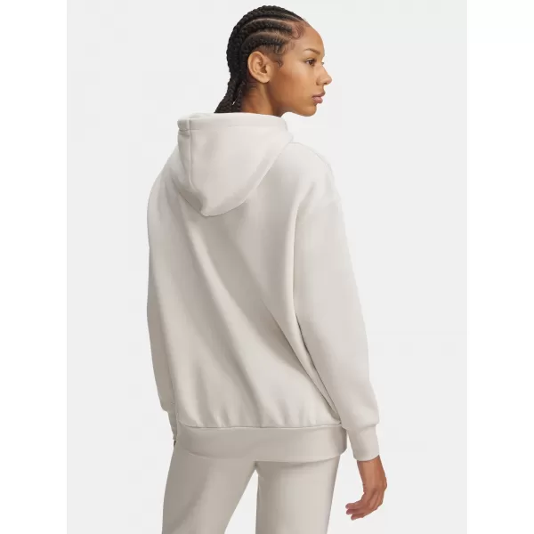  Női pulóver UNDER ARMOUR ICON FLEECE OS HOODIE 1379495-111 FEHÉR 