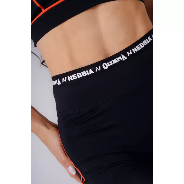  Női rövidnadrág NEBBIA OLYMPIA HIGH-WAIST 937 FEKETE 