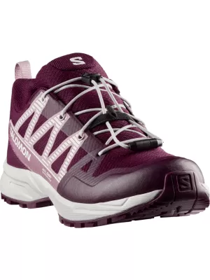 Gyerekcipők SALOMON OUTSCAPE WATERPROOF L49212600 TÉLI VIRÁGZÁS/HAJNAL RÓZSASZÍN/FEHÉR