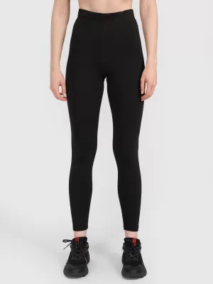 Női leggings 4F WMM00TTIGF296 MÉLYFEKETE