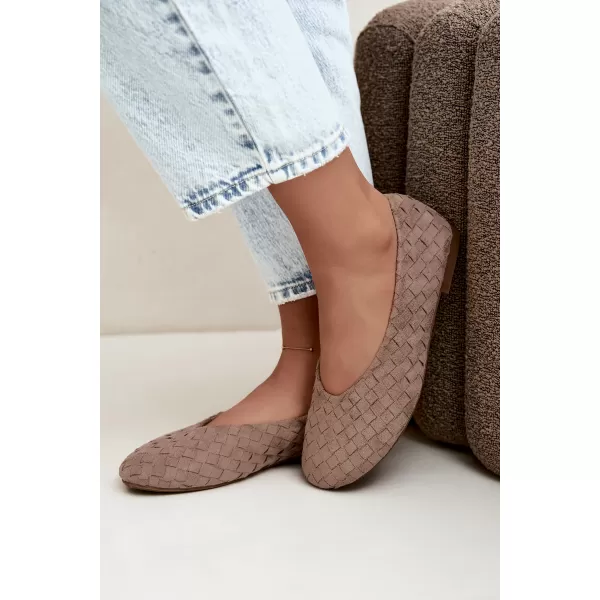  Női balerinák BOTO 9867 KHAKI 