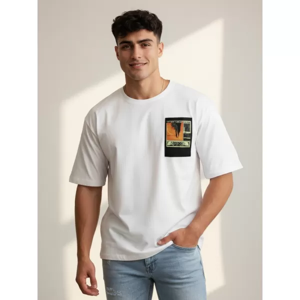  Férfi póló DSTREET RX5301 FEHÉR 