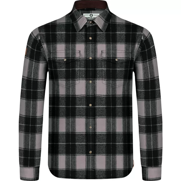 Férfi flanel ing NORDBLANC FEN NBSSM8369 SZÜRKE 