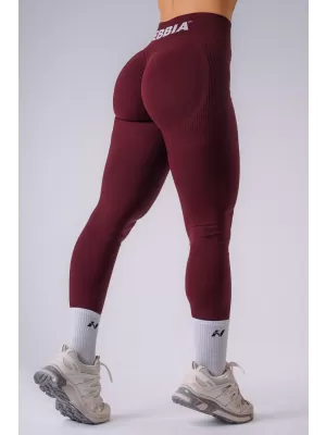 Női leggings NEBBIA FLOW SEAMLESS 496 BORDÓ