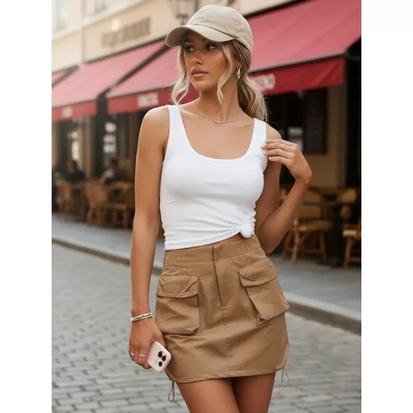  Női szoknya DSTREET CY0440 KARAMELLA 