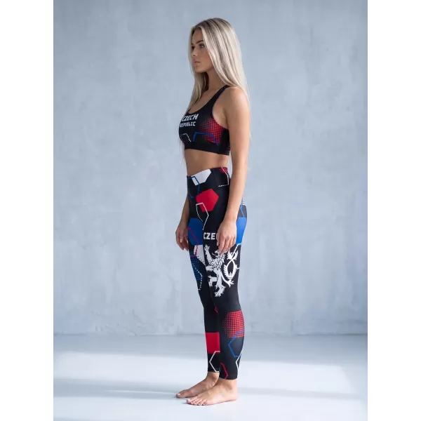  Női prémium hosszú funkcionális leggings (új méretek) ALTISPORT VOJ/ALW036LEG05 HEXA FEKETE 