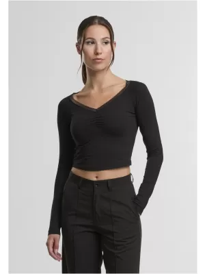 Női póló URBAN CLASSICS TB7729-00007 FEKETE