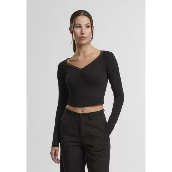  Női póló URBAN CLASSICS TB7729-00007 FEKETE 