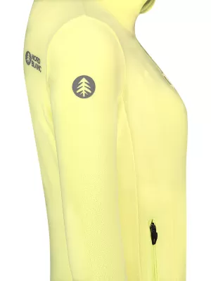Női könnyű polár pulóver NORDBLANC MAPLE NBSFL8374 VILÁGOS SÁRGA