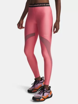 Női leggings UNDER ARMOUR HEATGEAR MESH LEGGING 6010009-600 RÓZSASZÍN