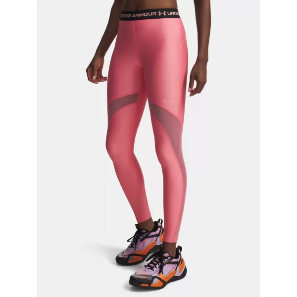  Női leggings UNDER ARMOUR HEATGEAR MESH LEGGING 6010009-600 RÓZSASZÍN 