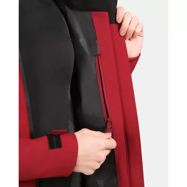  Női kabát KILPI AYRA-W 1L0108KI SÖTÉTVÖRÖS 