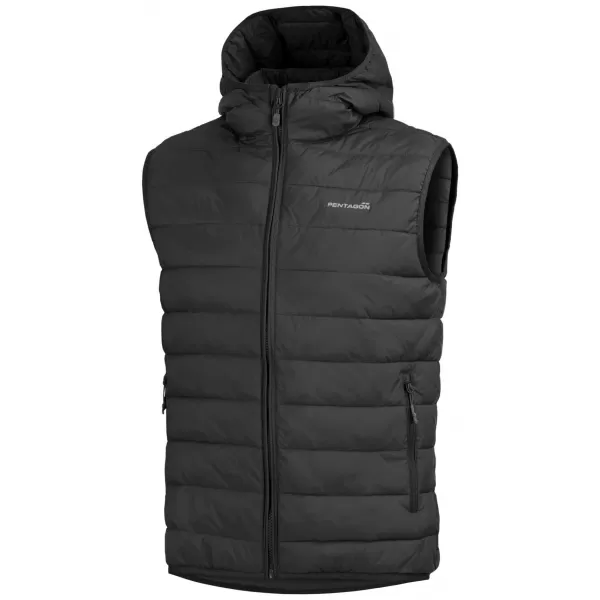  Férfi mellény PENTAGON AURORA 2.0 PUFFER HOODED VEST K04011-2.0 FEKETE 