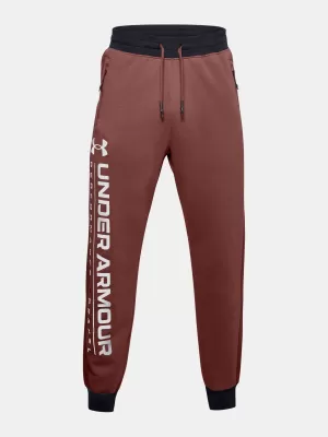 Férfi melegítőnadrág UNDER ARMOUR MEN'S UA RIVAL FLC AMP JGS 1357125-688 PIROS