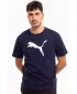 Férfi póló PUMA TEAMRISE LOGO JERSEY COTTON 658705-06 PUMA NAVY/PUMA WHITE