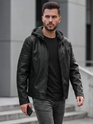 Férfi dzseki DSTREET TX5143 FEKETE