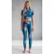 Női prémium hosszú leggings (új méretek) ALTISPORT VOJ/ALW001LEG05 BENZINES/VILÁGOS RÓZSASZÍN