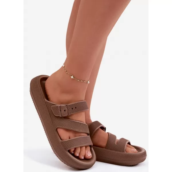  Női papucs BIG STAR SHOES 42155-19 BARNA/BÉZS 