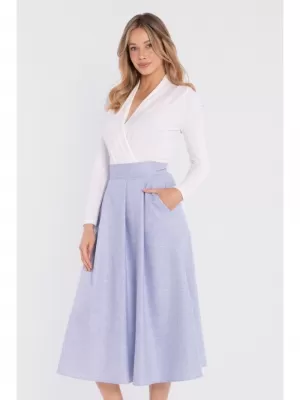 Női szoknya STYLOVE S430 VILÁGOSKÉK