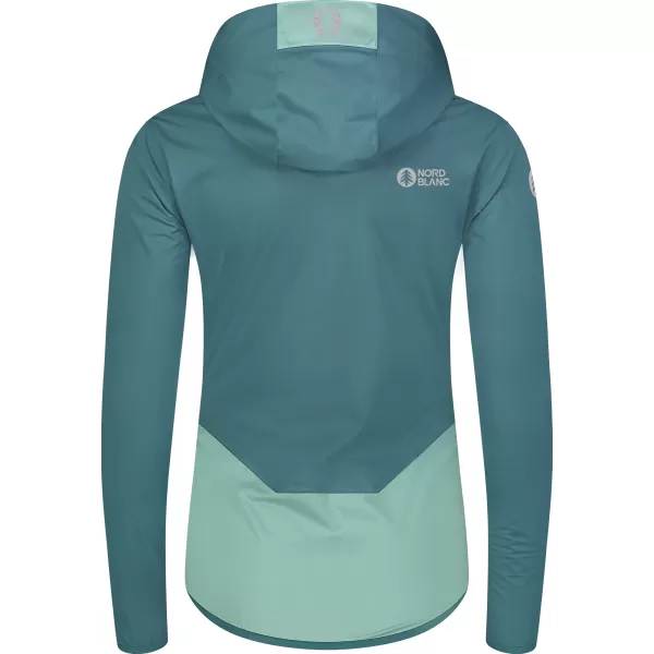  Női softshell kabát NORDBLANC OUTLAND NBSSL8324 ZÖLD/SZÜRKE 