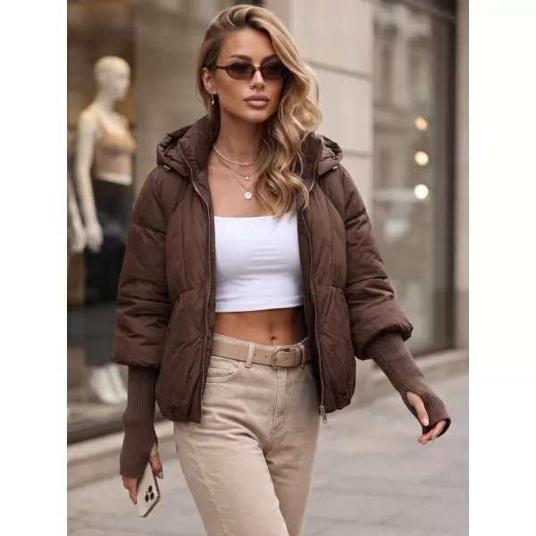  Női kabát DSTREET TY5895 BARNA 