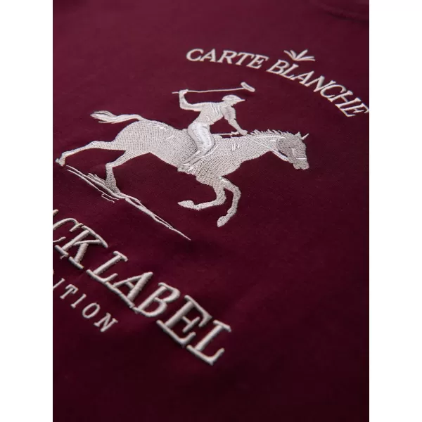  Férfi pulóver OMBRE OM-SSNZ-0267 BURGUNDIA 