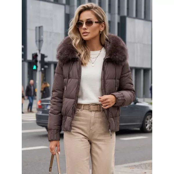  Női kabát DSTREET TY5831 BARNA 