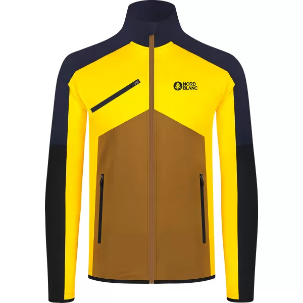  Férfi powerfleece pulóver NORDBLANC CUSP NBSFM8334 BOROSTYÁN 