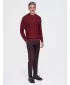 Férfi pulóver OMBRE OM-SWSW-0191 BURGUNDIA