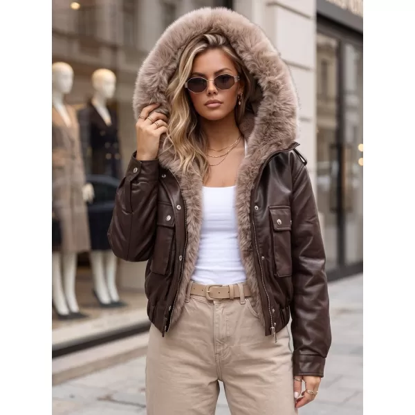  Női kabát DSTREET TY5976 BARNA 