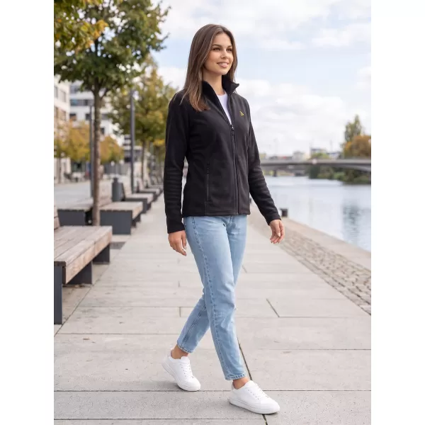  Női polár pulóver ALTISPORT ALW002852 FEKETE ÉS ARANY 