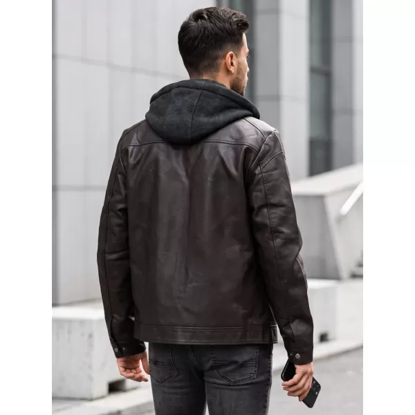  Férfi dzseki DSTREET TX5148 BARNA 