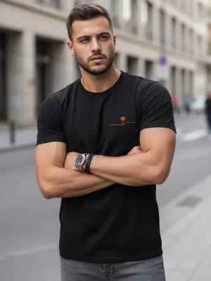 Férfi póló DSTREET NX0156R-BK FEKETE