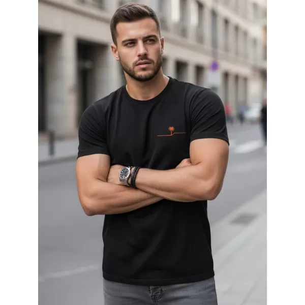  Férfi póló DSTREET NX0156R-BK FEKETE 