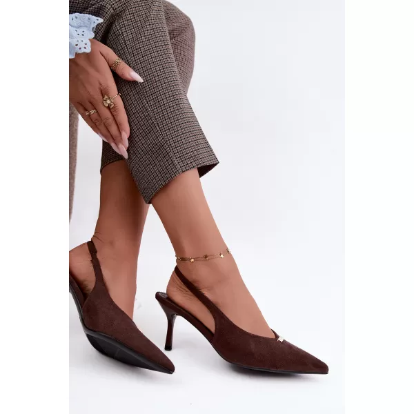  Női pumpák BOTO T681P BROWN 