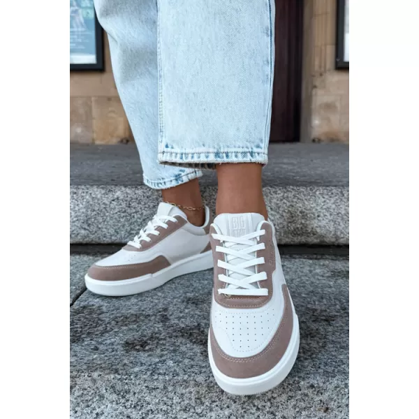  Női tornacipő BIG STAR SHOES UU274275 FEHÉR/BÉZS 