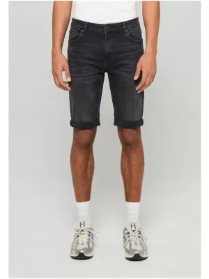 Férfi rövidnadrág URBAN CLASSICS TB8457 FEKETÉRE MOSVA