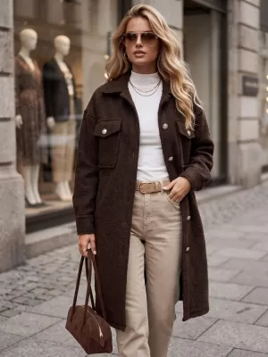 Női kabát DSTREET NY0802 BARNA