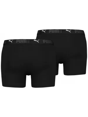 Férfi boxerek PUMA SPORT COTTON BOXER 2P 93552101 FEKETE