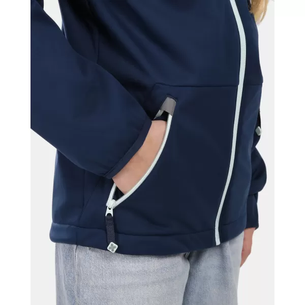  Gyermek softshell kabát KILPI ONTAVIA-JG 1J0104KI SÖTÉTKÉK 