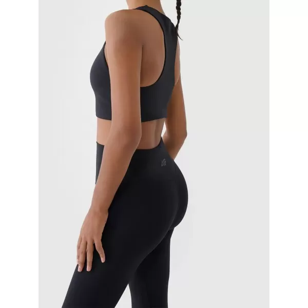  Női leggings 4F WAW25TTIGF242 MÉLYFEKETE 